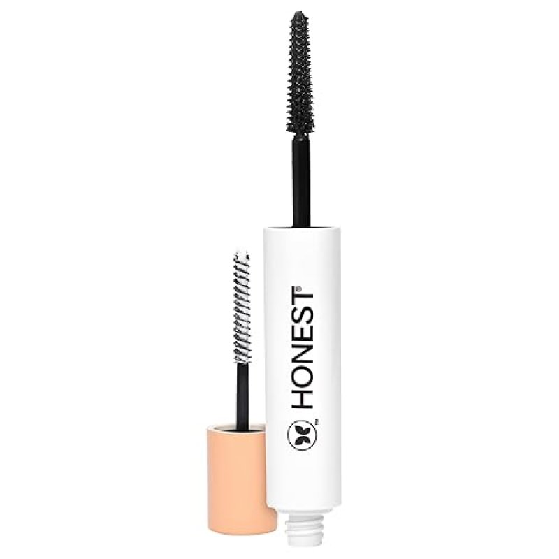 HONEST BEAUTY 2-IN-1 LENGTHENING VOLUMIZING MASCARA LASH PRIMER, BLACK, 0.27 FL OZ