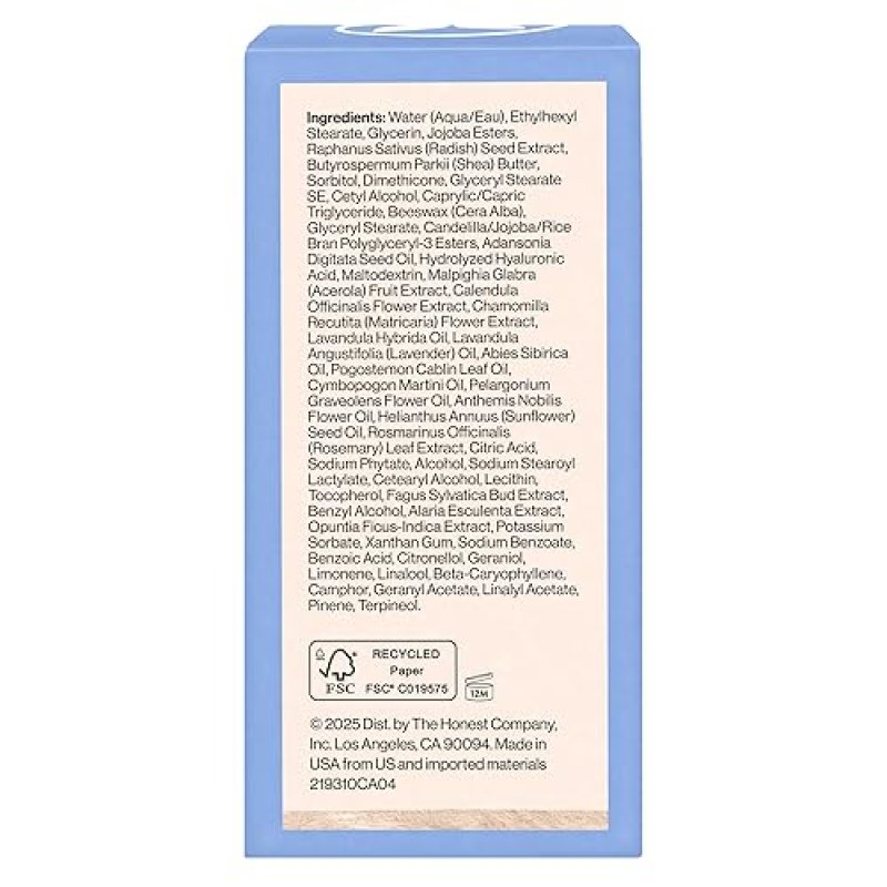 HONEST BEAUTY DEEP HYDRATION FACE CREAM FOR DRY, SENSITIVE SKIN HYPOALLERGENIC, 1.7 FL OZ