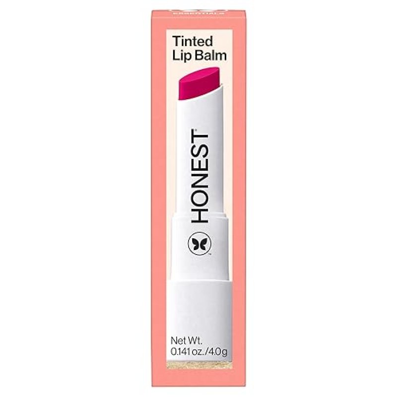 HONEST BEAUTY VEGAN TINTED LIP BALM WITH ACAI AVOCADO PARABEN CRUELTY FREE, DRAGON FRUIT