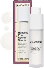 HONEST BEAUTY NIGHTLY RETINYL SERUM MOISTURIZES, EXFOLIATES, FIGHTS FINE LINES, VEGAN, 1 OZ