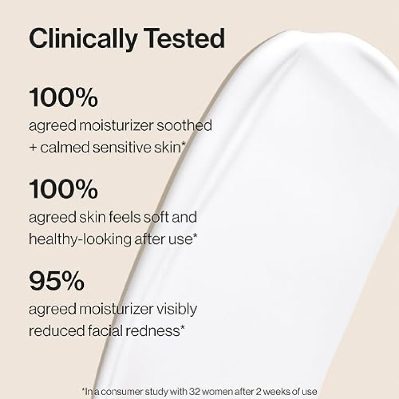 HONEST BEAUTY SENSITIVE SKIN MOISTURIZER LIGHTWEIGHT, HYDRATING, REDUCES REDNESS, VEGAN 1.7OZ