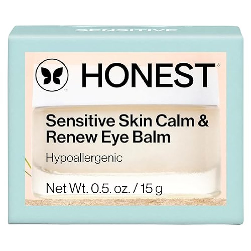 HONEST BEAUTY SENSITIVE SKIN EYE BALM 0.5 OZ MOISTURIZING, FIRMING, HYPOALLERGENIC, VEGAN