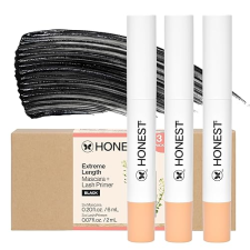 HONEST BEAUTY 2-IN-1 MASCARA LASH PRIMER 3-PACK CRUELTY-FREE, SENSITIVE EYES SAFE, 0.27 FL OZ