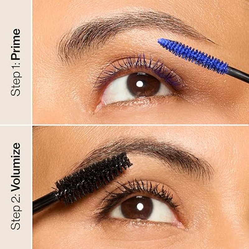 HONEST BEAUTY 2-IN-1 VOLUMIZING MASCARA LASH PRIMER WITH CASTOR OIL, VEGAN, SENSITIVE EYES