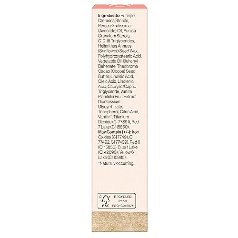 HONEST BEAUTY VEGAN TINTED LIP BALM PLUM DROP MOISTURIZING, ANTIOXIDANT-RICH, PARABEN-FREE