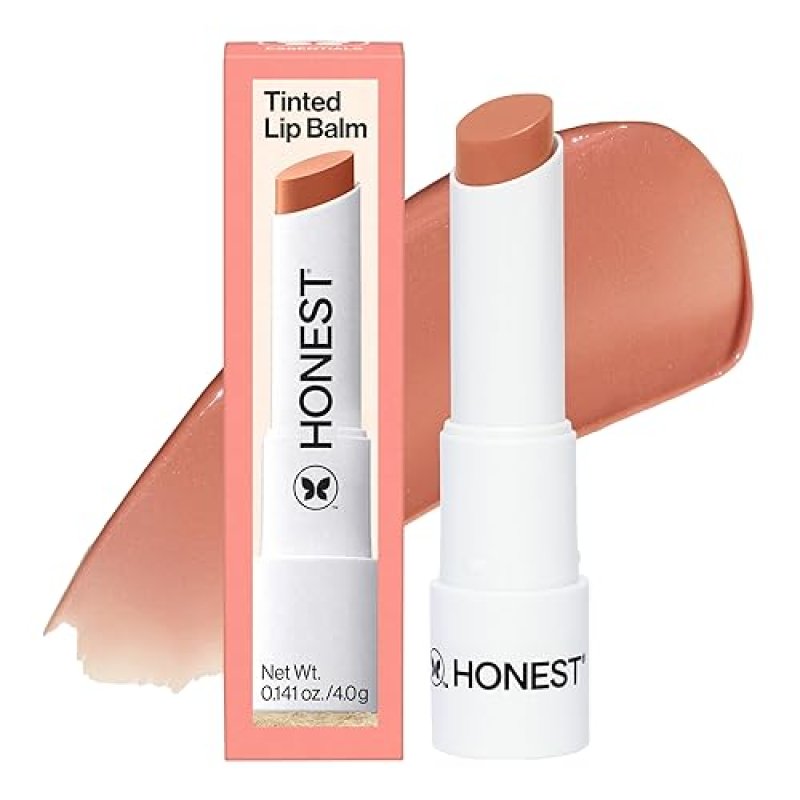 HONEST BEAUTY VEGAN TINTED LIP BALM WITH ACAI AVOCADO ANTIOXIDANT, PARABEN CRUELTY FREE