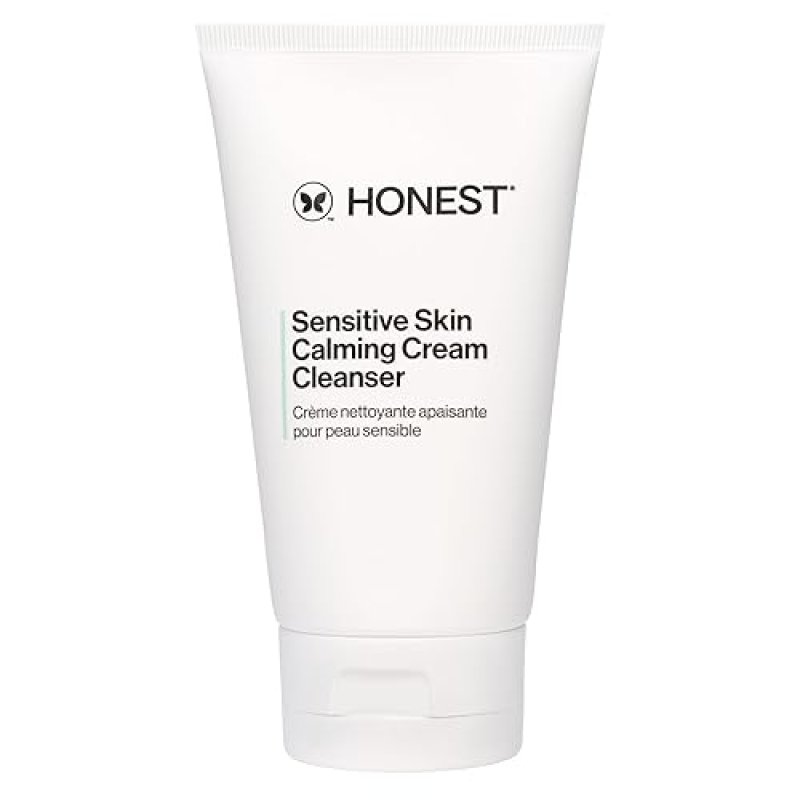 HONEST BEAUTY SENSITIVE SKIN CALMING CREAM CLEANSER HYDRATING, HYPOALLERGENIC, VEGAN 4 OZ