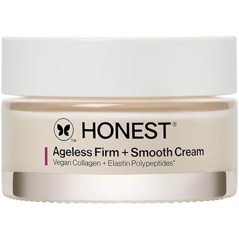 HONEST BEAUTY AGELESS FIRM SMOOTH CREAM VEGAN COLLAGEN, FRAGRANCE-FREE, 1.7 FL OZ