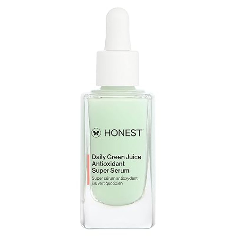 HONEST BEAUTY DAILY GREEN JUICE SUPER SERUM ANTIOXIDANT, VEGAN, FRAGRANCE-FREE, 1 FL OZ