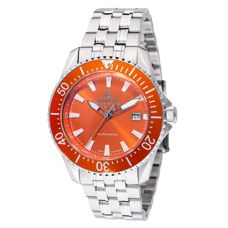 INVICTA RESERVE AUTOMATIC SWISS ETA 2824 CALIBER MEN'S WATCH - 44MM, STEEL (49237-N1)