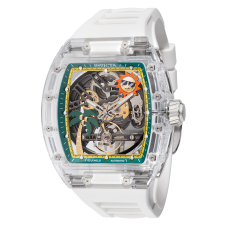 INVICTA ARTIST RADIAN PRISM AUTOMATIC MEN'S WATCH W/ SKELETON DIAL AND K9 SAPPHIRE CRYSTAL CASE - 42MM, WHITE (69137)