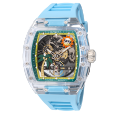 INVICTA ARTIST RADIAN PRISM AUTOMATIC MEN'S WATCH W/SKELETON DIAL AND K9 SAPPHIRE CRYSTAL CASE - 42MM, BLUE (69138)