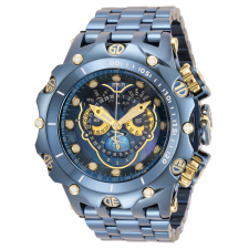 INVICTA RESERVE VENOM VENOM VIPER SWISS RONDA 5040.F CALIBER MEN'S WATCH W/ MOTHER OF PEARL DIAL - 51MM, GOLD, DARK BLUE (33333)