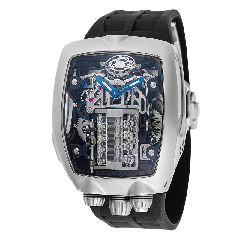 INVICTA AUTOMATIC MEN'S WATCH W/ SKELETON DIAL - 44MM, BLACK (MPW-0153)