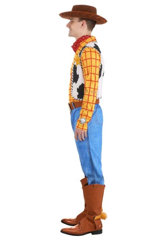 SPIRIT HALLOWEEN COSTUMES DISNEY DELUXE TOY STORY WOODY COSTUME FOR MEN