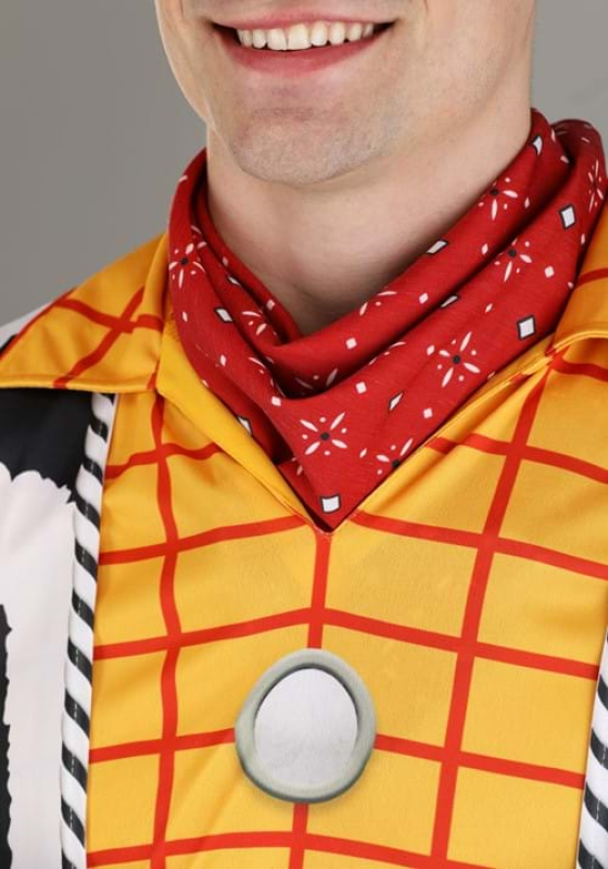 SPIRIT HALLOWEEN COSTUMES DISNEY DELUXE TOY STORY WOODY COSTUME FOR MEN