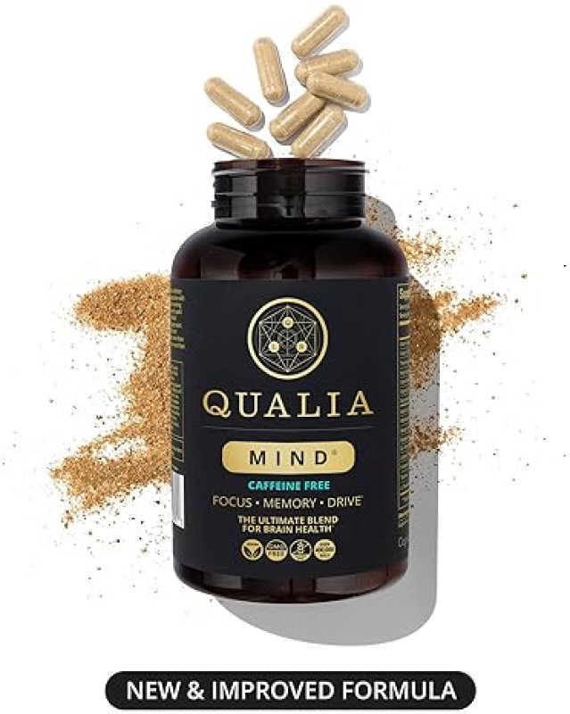 QUALIA  MIND CAFFEINE-FREE DOCTOR-FORMULATED NOOTROPIC FOR FOCUS, BRAIN HEALTH PRODUCTIVITY