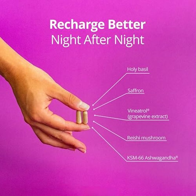 QUALIA NIGHT SLEEP AID BY NEUROHACKER MELATONIN-FREE, VEGAN, NON-GMO 80 CAPSULES