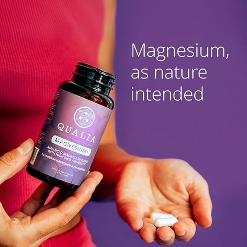 QUALIA  MAGNESIUM DOCTOR-FORMULATED, HIGH BIOAVAILABILITY, 10 MAGNESIUM TYPES 70 MINERALS FOR RELAXAT