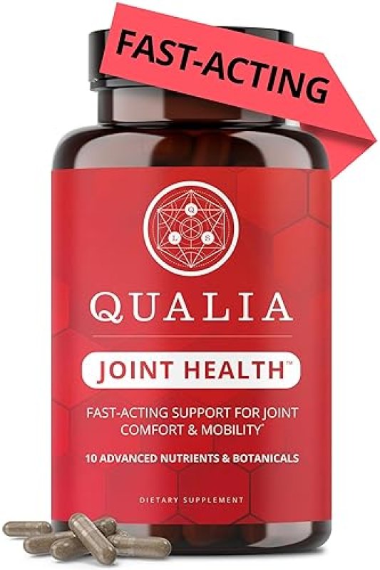 QUALIA JOINT HEALTH 10 NUTRIENTS COLLAGEN, BOSWELLIA, TURMERIC FOR STRONG JOINTS 1 MONTH