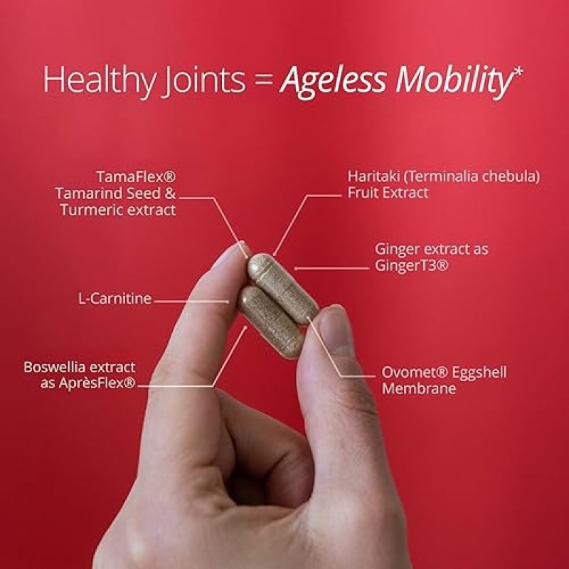 QUALIA JOINT HEALTH 10 NUTRIENTS COLLAGEN, BOSWELLIA, TURMERIC FOR STRONG JOINTS 1 MONTH