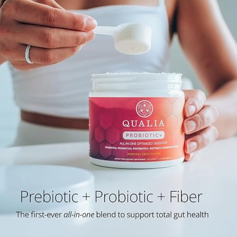 QUALIA PROBIOTIC - 28 SCIENCE-BACKED SPORE PROBIOTICS, PREBIOTICS POSTBIOTICS FOR GUT HEALTH
