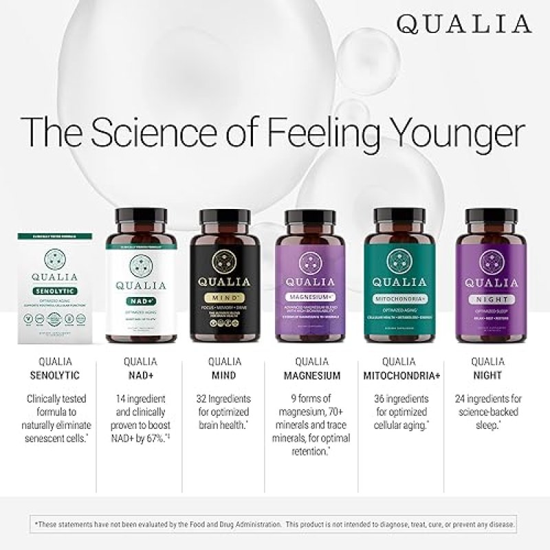QUALIA  MIND NOOTROPIC DOCTOR-FORMULATED BRAIN SUPPLEMENT FOR FOCUS, MEMORY PRODUCTIVITY