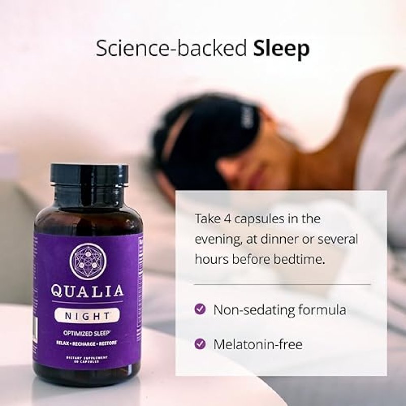 QUALIA NIGHT SENOLYTIC BUNDLE SCIENCE-BASED SLEEP CELL REPAIR SUPPLEMENTS