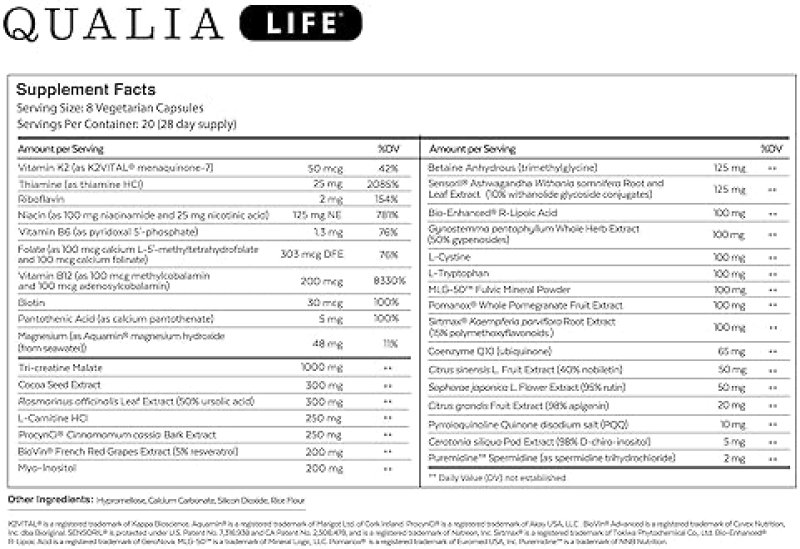 QUALIA NEUROHACKER COLLECTIVE QUALIA LIFE SENOLYTIC BUNDLE ANTI-AGING CELL REPAIR SUPPLEMENTS
