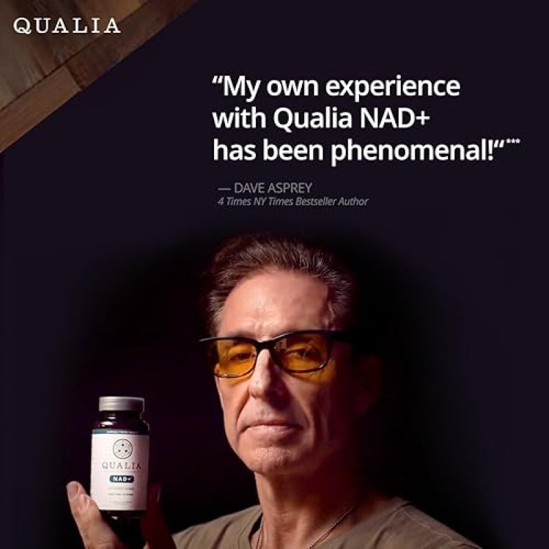 QUALIA NAD BOOSTER SUPPLEMENT CLINICALLY PROVEN 67 NAD INCREASE, ENERGY FOCUS SUPPORT