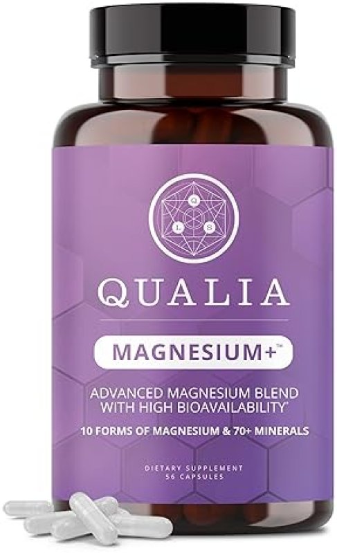 QUALIA MAGNESIUM DOCTOR-FORMULATED WITH 10 MAGNESIUM TYPES 70 MINERALS FOR RELAXATION RECOVERY