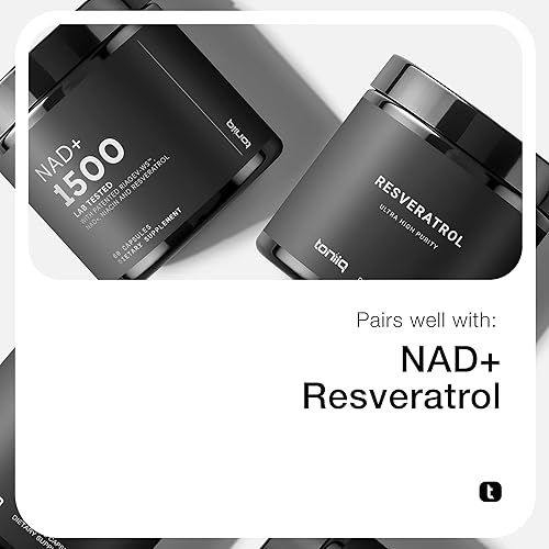 TONIIQ NICOTINAMIDE RIBOSIDE 1000MG HIGH-POTENCY NAD BOOSTER STABILIZED NRHM 60 VEGAN CAPS