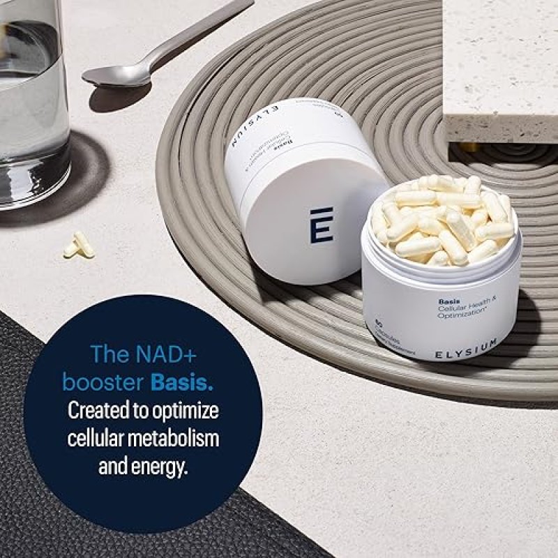 ELYSIUM BASIS NAD SUPPLEMENT 30 SERVINGS 250MG NICOTINAMIDE RIBOSIDE 50MG PTEROSTILBENE