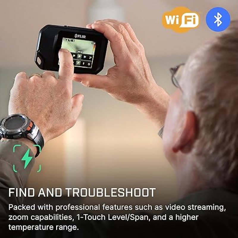 FLIR C5 WIFI THERMAL IMAGING CAMERA HIGH-RES INFRARED FOR INSPECTION HVAC USE