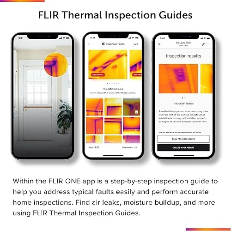 FLIR ONE GEN 3 THERMAL CAMERA FOR IOS IPHONE 14 OLDER - HOME, HVAC, AUTO INDUSTRIAL USE