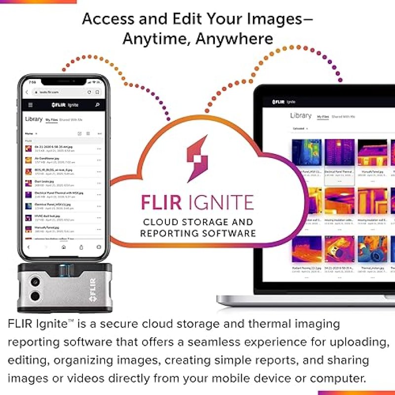 FLIR ONE GEN 3 THERMAL CAMERA FOR IOS IPHONE 14 OLDER - HOME, HVAC, AUTO INDUSTRIAL USE