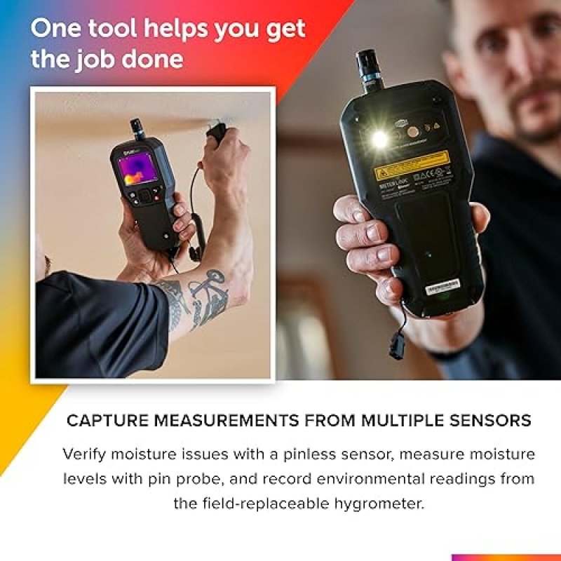 FLIR MR277 MOISTURE METER WITH MSX IR CAMERA HYGROMETER FOR ACCURATE BUILDING INSPECTION