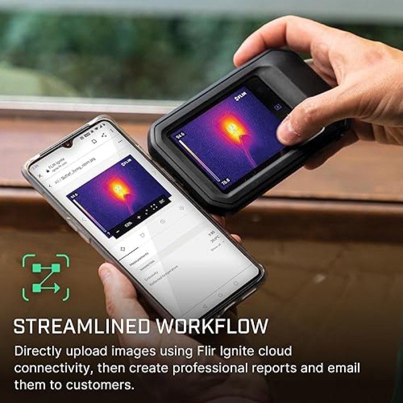 FLIR C3-X WIFI THERMAL IMAGING CAMERA HIGH-RES INFRARED FOR HVAC, ELECTRICAL BUILDING INSPECTIONS
