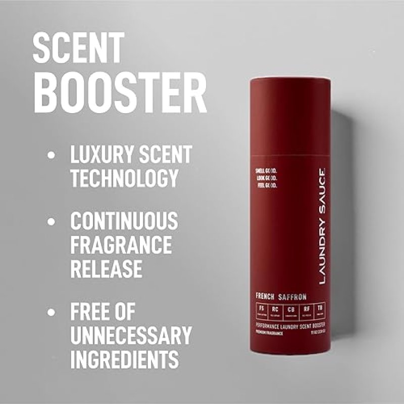 LAUNDRY SAUCE FRENCH SAFFRON LAUNDRY DETERGENT PODS SCENT BOOSTER NATURAL, HE COMPATIBLE