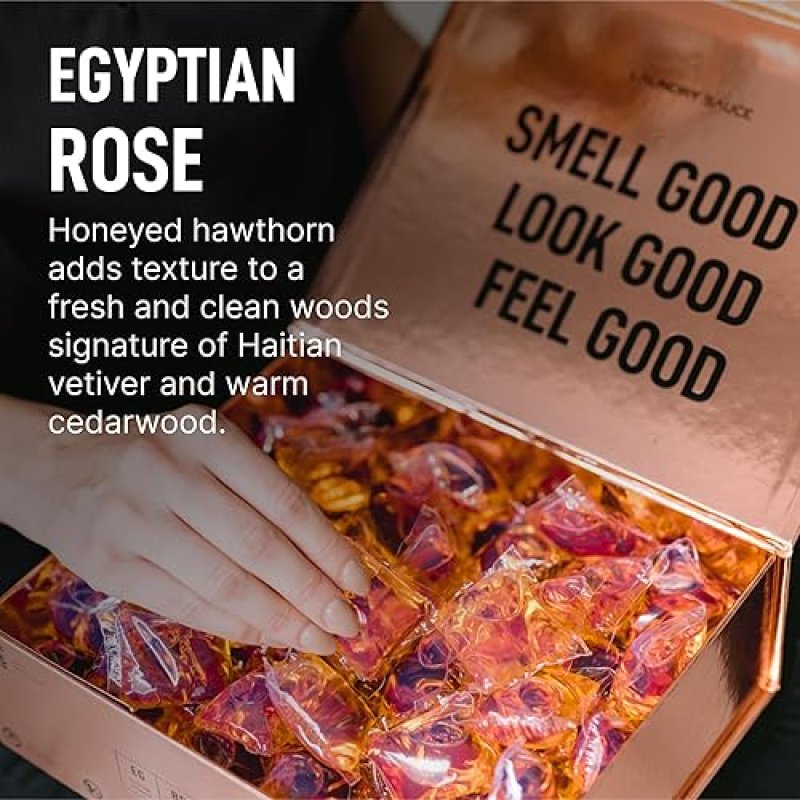 LAUNDRY SAUCE LUXURY SCENTED LAUNDRY PODS BOOSTER BUNDLE SANDALWOOD, ROSE PATCHOULI