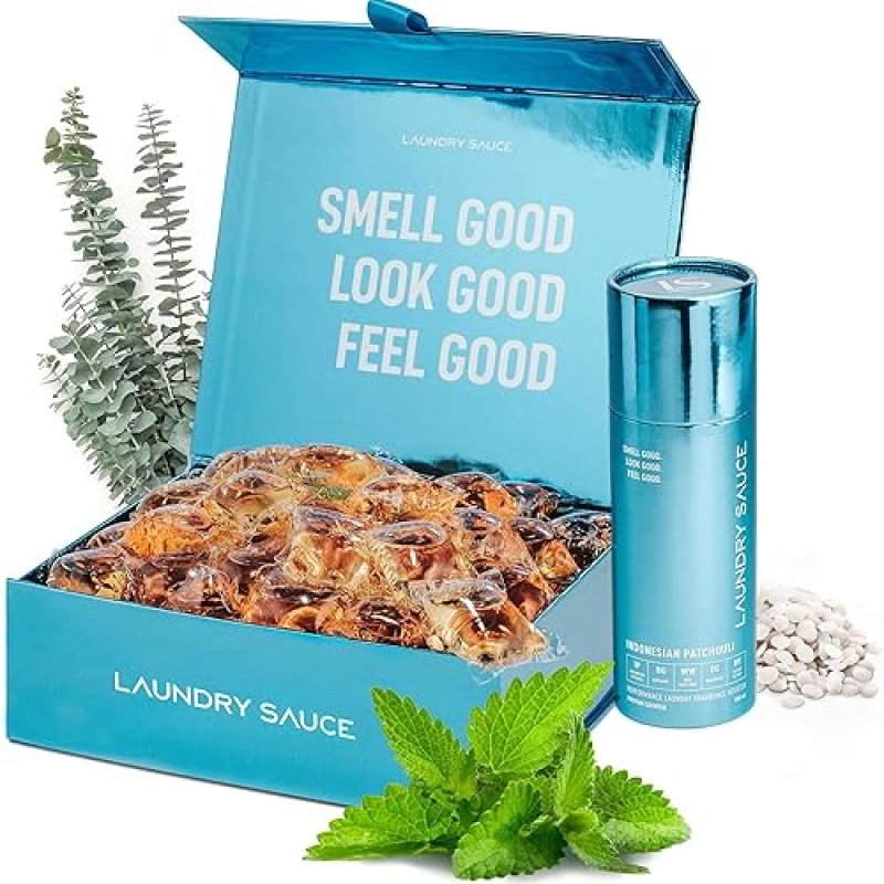 LAUNDRY SAUCE LUXURY SCENTED LAUNDRY PODS BOOSTER BUNDLE SANDALWOOD, ROSE PATCHOULI