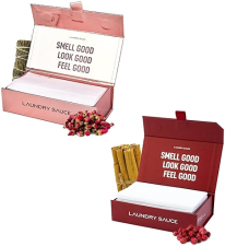 LUXURY LAUNDRY DRYER SHEETS BUNDLE 2 SETS WITH EGYPTIAN ROSE FRENCH SAFFRON SCENTS, PREMIUM