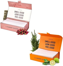 LAUNDRY SAUCE DRYER SHEETS BUNDLE EGYPTIAN ROSE ITALIAN BERGAMOT SCENTED, 2 SETS