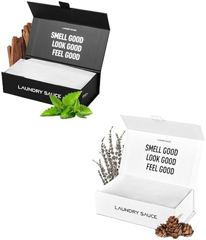 LAUNDRY SAUCE LUXURY DRYER SHEETS BUNDLE - AUSTRALIAN SANDALWOOD SIBERIAN PINE SCENTED SET