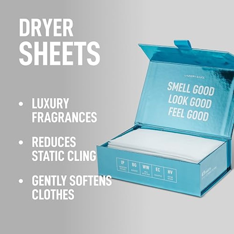 LAUNDRY SAUCE DRYER SHEETS BUNDLE AUSTRALIAN SANDALWOOD INDONESIAN PATCHOULI, 2 SETS