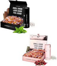 LUXURY LAUNDRY DETERGENT PODS SCENT BOOSTERS BUNDLE AUSTRALIAN SANDALWOOD EGYPTIAN ROSE