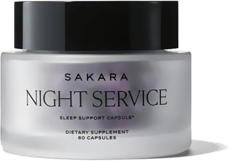 SAKARA NIGHT SLEEP SUPPORT CAPSULES WITH MAGNESIUM, GABA 5-HTP NATURAL CALM RELAXATION