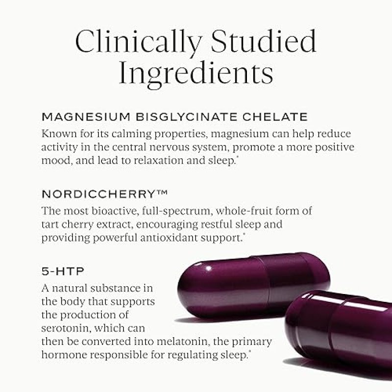 SAKARA NIGHT SLEEP SUPPORT CAPSULES WITH MAGNESIUM, GABA 5-HTP NATURAL CALM RELAXATION
