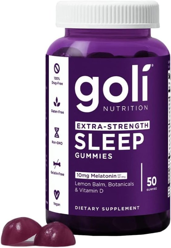 GOLI DREAMY SLEEP GUMMIES WITH LEMON BALM BOTANICALS NATURAL SLEEP SUPPORT, 60 COUNT
