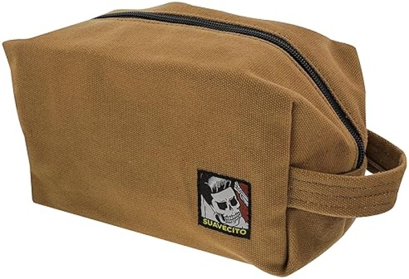 SUAVECITO MENS HAIR GROOMING SET OG FIRME HOLD POMADES, BODY SOAP, DELUXE COMB CANVAS BAG